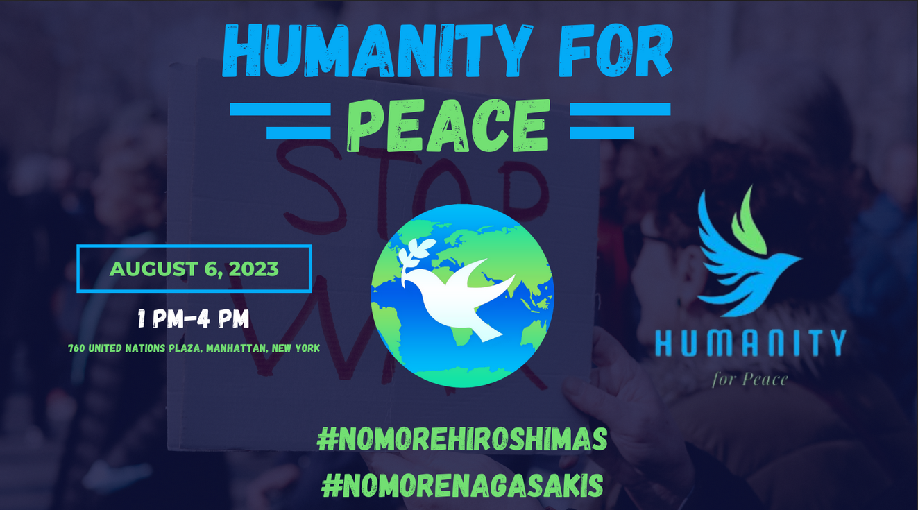 Protest internațional al organizației « Omenirea pentru pace » pe 6 august 2023