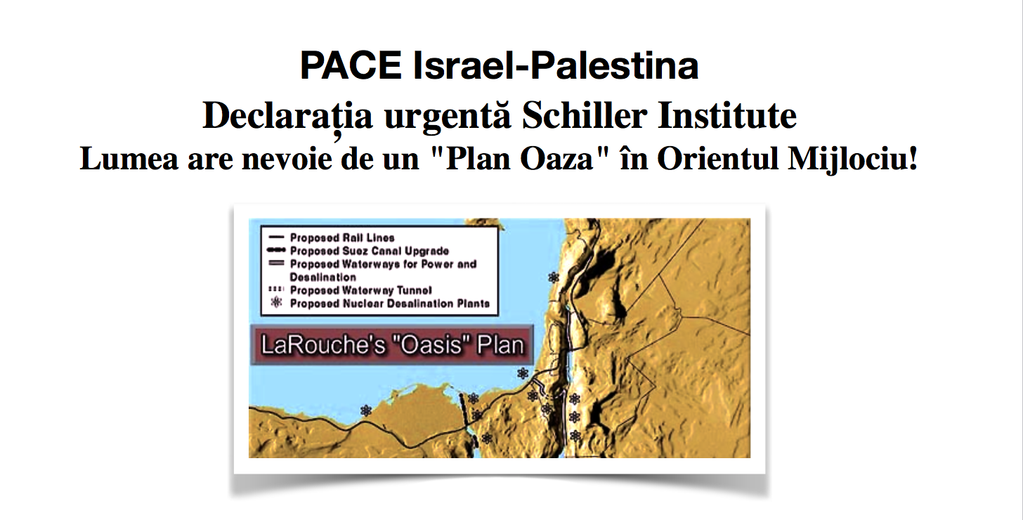Declarația urgentă a Schiller Institute: Pacea Westfalică, nu Versailles: Lumea are nevoie de un „Plan Oaza” în Orientul Mijlociu!